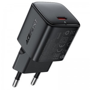 СЗУ Acefast A118 PD30W GaN (1USB-C) Black