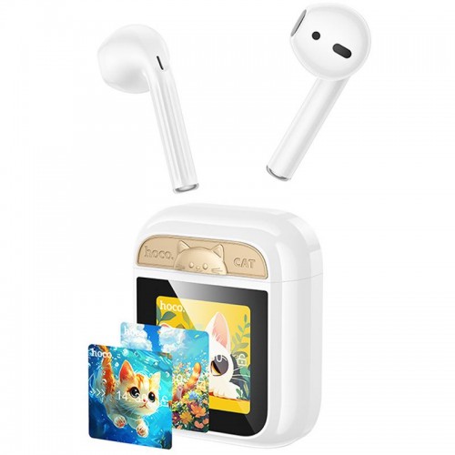 Беспроводные TWS наушники Hoco EW86 Cat White