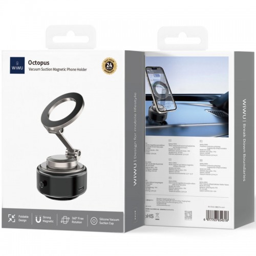 Автотримач WIWU Wi-CH-056 Octopus Vacuum Suction Magnetic Tarnish