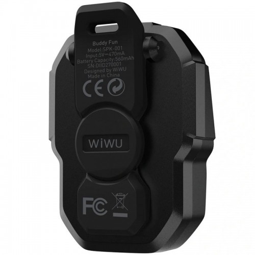 Bluetooth Колонка WiWU SPK-001 Buddy Fun with Magnetic Clip Black