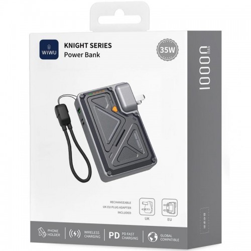 Power Bank WIWU Wi-P057 Knight 22.5W+PD35W 10000 mAh Black