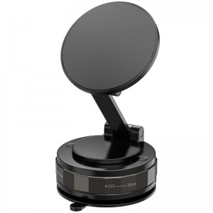 Автодержатель WIWU Wi-CH057 Holdex Magnetic Car Holder with Vacuum Mount Black