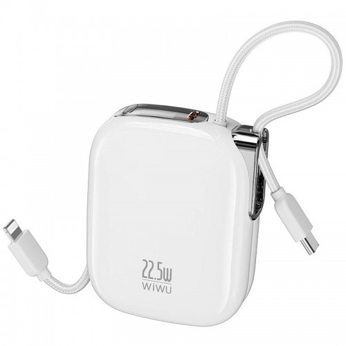 Power Bank WIWU MH136 Sugar 22.5W with cable 10000 mAh White