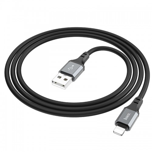 Дата кабель Hoco X86 Spear USB to Lightning (1m) Black