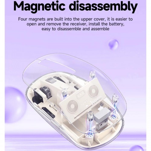 Миша Hoco GM29 Mysterios dual-mode Space White