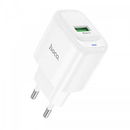 СЗУ Hoco C140A Smart QC3.0 18W (1USB-A) White