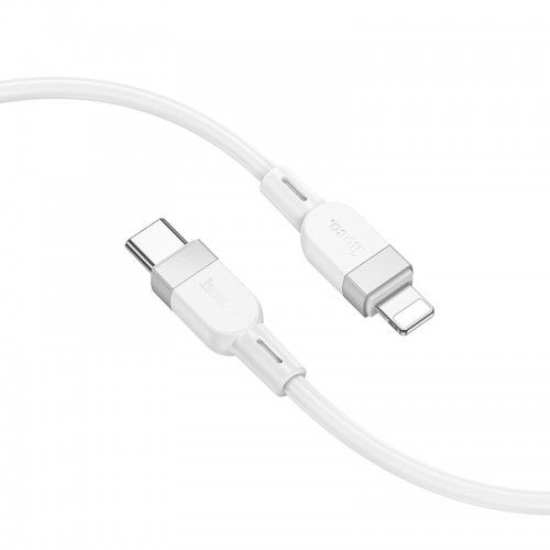 Дата кабель Hoco X109 Energy silicone Type-C to Lightning (1m) White
