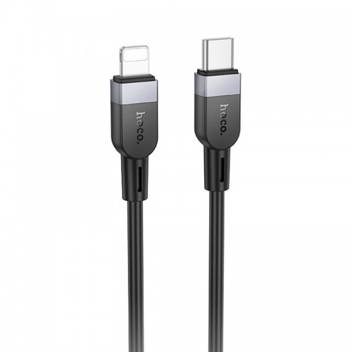 Дата кабель Hoco X109 Energy silicone Type-C to Lightning (1m) Black