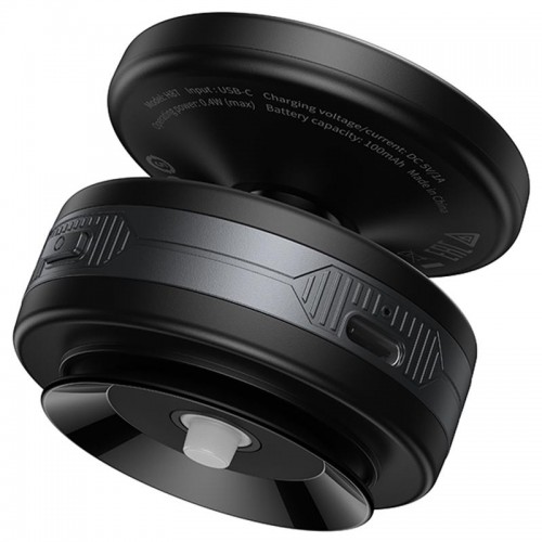 Автодержатель Hoco H87 Dragon electric suction cup magnetic (universal) Black / Metal gray