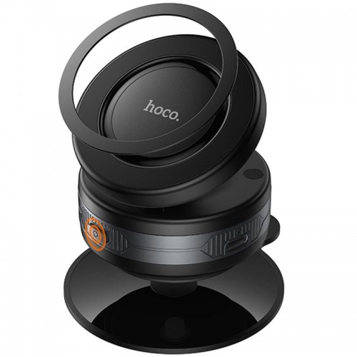 Автодержатель Hoco H87 Dragon electric suction cup magnetic (universal) Black / Metal gray