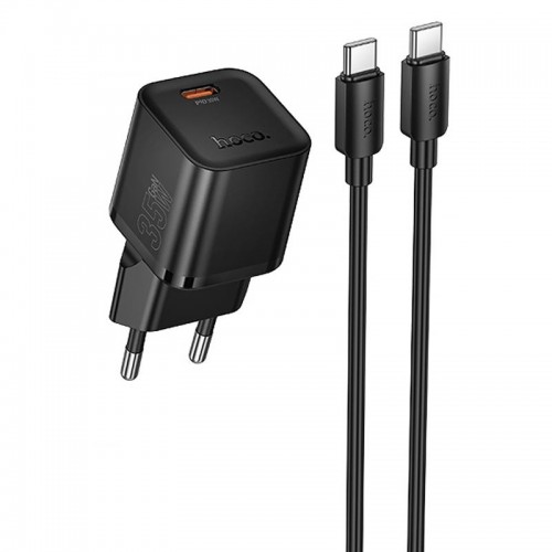 СЗУ Hoco N66 Ingenious PD35W (1USB-C) + кабель Type-C to Type-C Black
