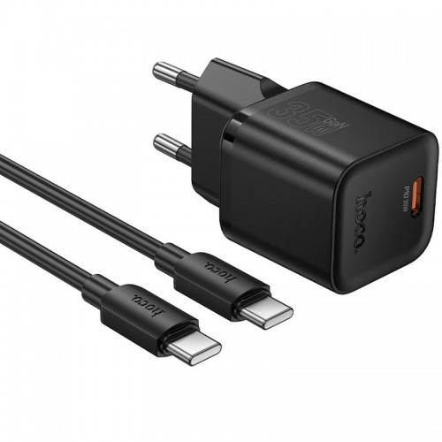 СЗУ Hoco N66 Ingenious PD35W (1USB-C) + кабель Type-C to Type-C Black
