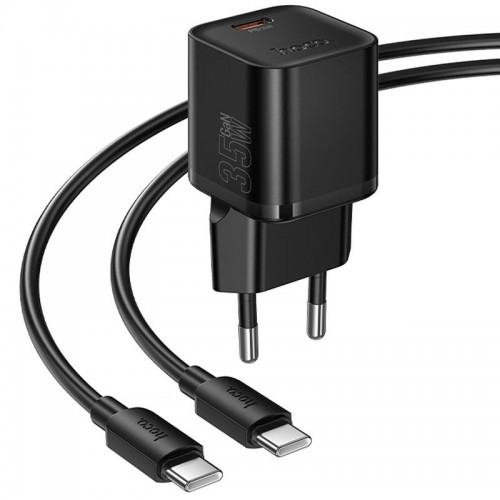 СЗУ Hoco N66 Ingenious PD35W (1USB-C) + кабель Type-C to Type-C Black