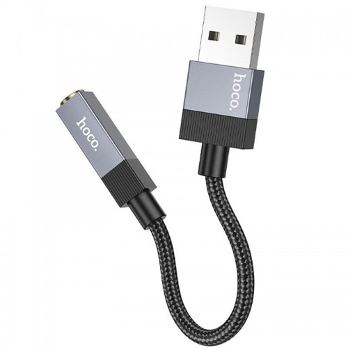 Перехідник Hoco UPA32D Clever USB to 3.5mm Black