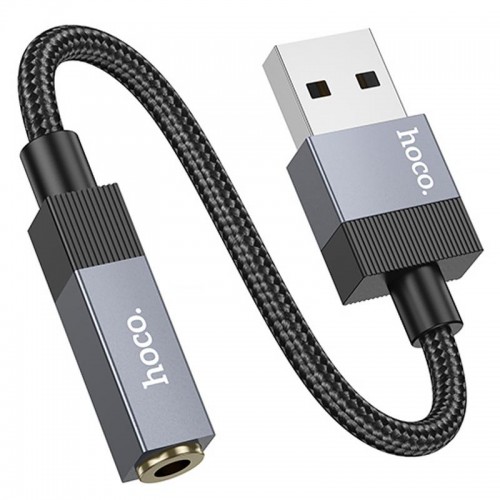Перехідник Hoco UPA32D Clever USB to 3.5mm Black