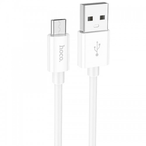 Дата кабель Hoco X87 Magic silicone USB to MicroUSB (1m) White