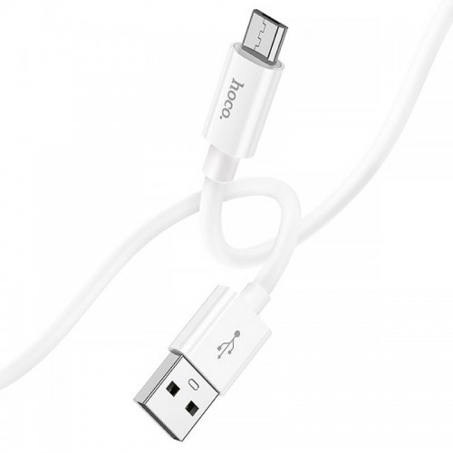 Дата кабель Hoco X87 Magic silicone USB to MicroUSB (1m) White