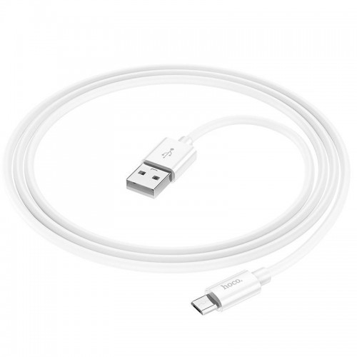 Дата кабель Hoco X87 Magic silicone USB to MicroUSB (1m) White