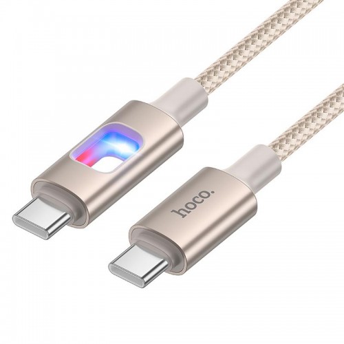 Дата кабель Hoco U144 New Type-C to Type-C 60W (1.2m) Gold