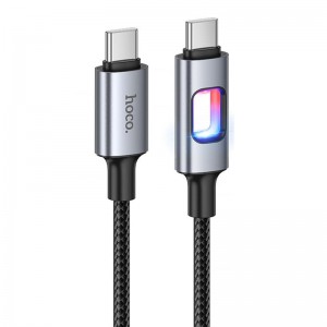 Дата кабель Hoco U144 New Type-C to Type-C 60W (1.2m) Black