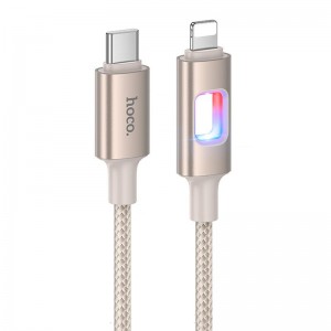Дата кабель Hoco U144 New Type-C to Lightning 27W (1.2m) Gold