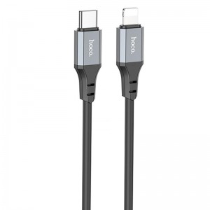 Дата кабель Hoco X86 Spear Type-C to Lightning 20W (1m) Black