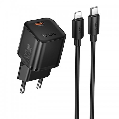 СЗУ Hoco N66 Ingenious PD35W (1USB-C) + кабель Type-C to Lightning Black