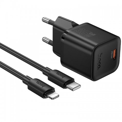СЗУ Hoco N66 Ingenious PD35W (1USB-C) + кабель Type-C to Lightning Black