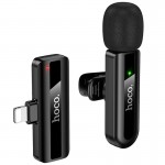 Петличный беспроводной микрофон Hoco L20 Fair Lightning Black