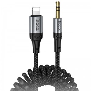 Аудіо кабель Aux Hoco UPA33A Nuevo (Lightning to AUX 3.5mm) (1.5m) Black