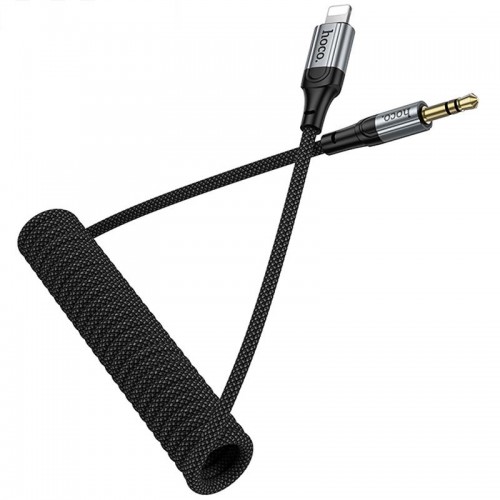 Аудіо кабель Aux Hoco UPA33A Nuevo (Lightning to AUX 3.5mm) (1.5m) Black