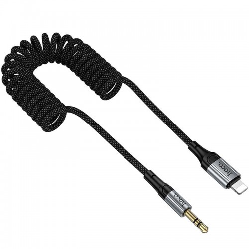 Аудіо кабель Aux Hoco UPA33A Nuevo (Lightning to AUX 3.5mm) (1.5m) Black