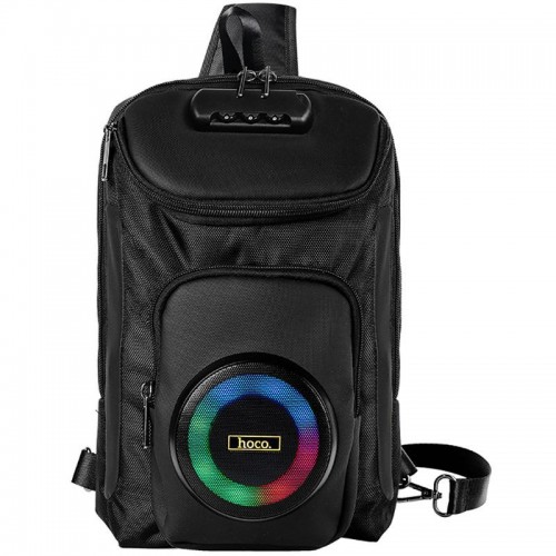 Слінг-рюкзак зі вбудованою колонкою Hoco HC42 Journey Bass Black
