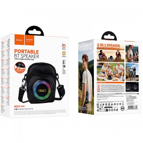 Сумка кросс-боди со встроенной колонкой Hoco HC41 Wave Bass Black