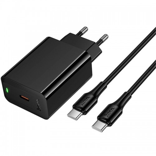 МЗП Hoco CS93A Leader PD20W (1USB-C) + кабель Type-C to Type-C Black