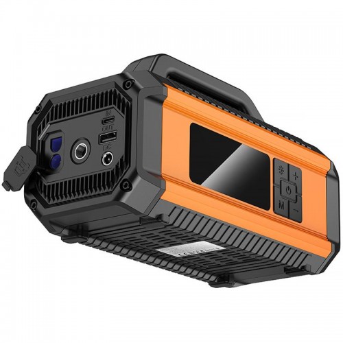 Пусковий пристрій + насос для автомобіля Hoco QS4 Intelligent Starter and Air Pump 10000 mAh Black