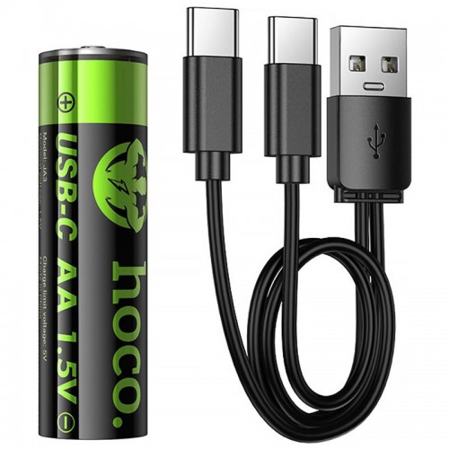 Акумуляторні батарейки Hoco JA3 Energy AA 2 pcs Black
