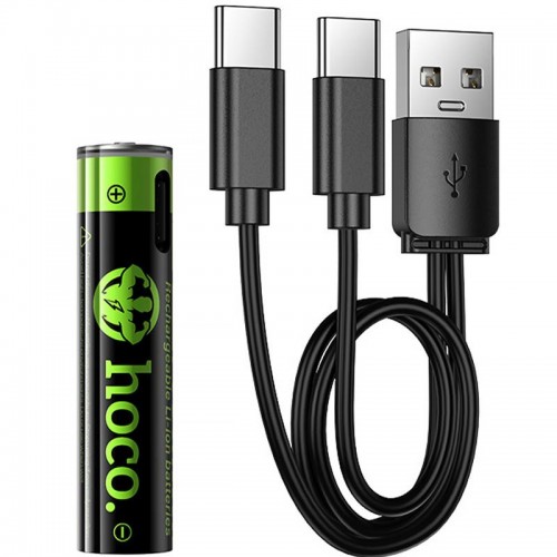 Акумуляторні батарейки Hoco JA4 Energy AAA 2 pcs Black
