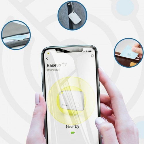 Трекер-брелок Baseus Intelligent T2 ropetype anti-loss device (ZLFDQT2-0) White