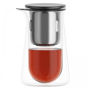 Чайник для заварювання TeaPot D-50 Press type 600ml Transparent