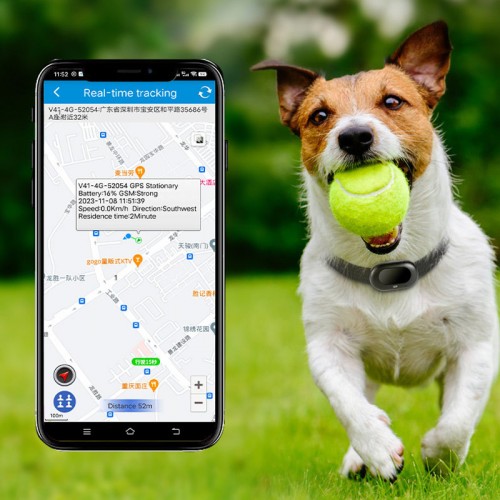 Трекер GPS для животных V41 Pet Tracker SIM (4GLTE+3GWCDMA+2GGSM) 1300mAh White