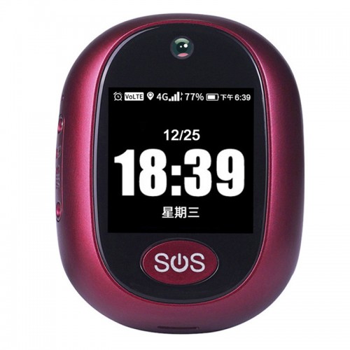 Трекер GPS V45 Tracker Pendant with display SIM (4GLTE with 2GGSM fallback) 600mAh Red