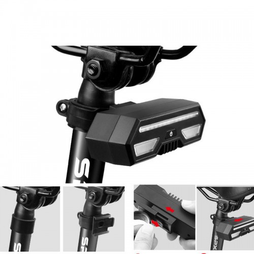 Трекер GPS велосипедний V03B Bike Tacker+Auto Tail Light 2in1 SIM (4GLTE+3GWCDMA+2GGSM) 140/2400mAh Black