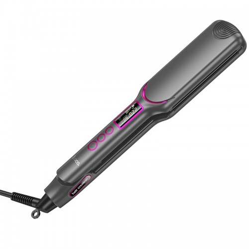 Випрямляч для волосся Hoco HP42 Wide board hair straightener with digital display Gray
