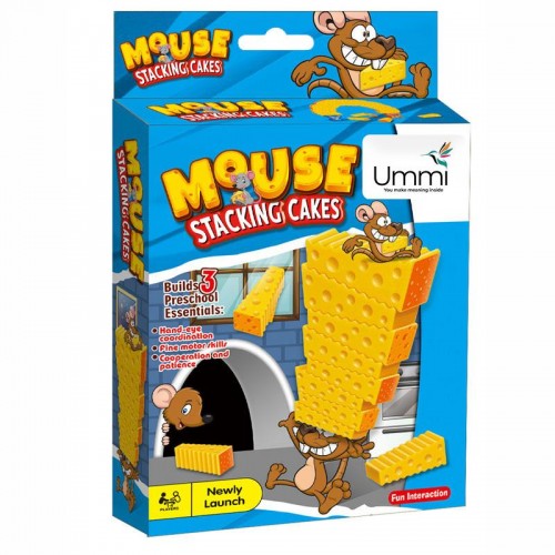 Настольная интерактивная игра Ummi 707-B19 Mouse Stacking Cakes Game Yellow