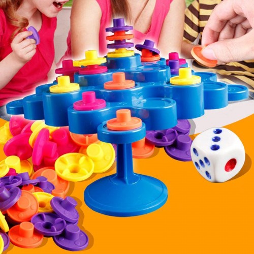 Настольная интерактивная игра Ummi 707-30 Topple Tower Game Blue