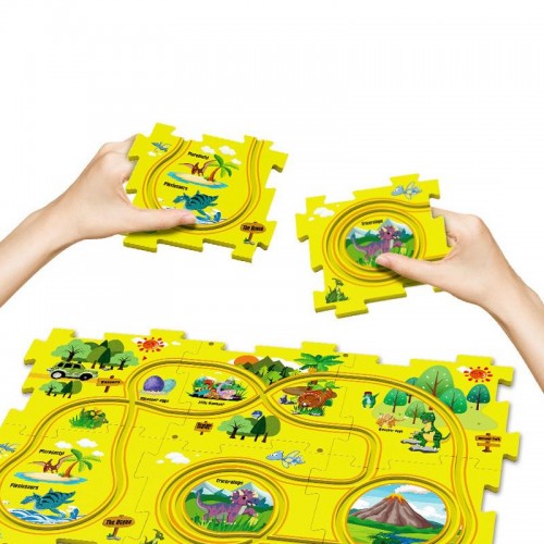 Розвиваюча іграшка-пазл SHT 1103A Dinosaur Park (25pcs) Yellow