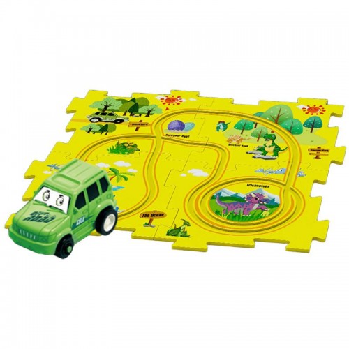 Розвиваюча іграшка-пазл SHT 1103A Dinosaur Park (25pcs) Yellow