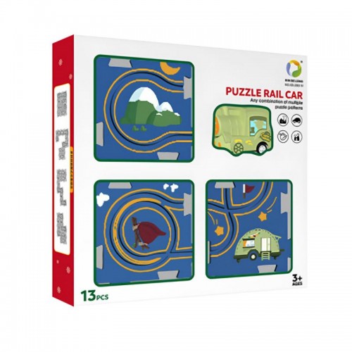 Розвиваюча іграшка-пазл SHT XDL588-19 Citi Walk (13pcs) Blue