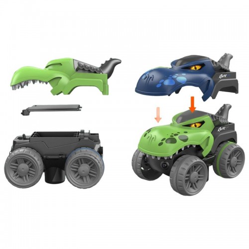 Інтерактивний трек з інерційною машинкою SHT 5510-7 Dino Trak (92pcs/1CAR) Green